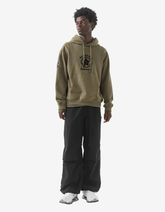 Maharishi Hooded Sweats 1102 Kamon Hooded Sweat Olive 8211 Men