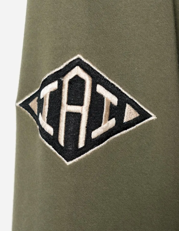 Maharishi Hooded Sweats 1102 Kamon Hooded Sweat Olive 8211 Men