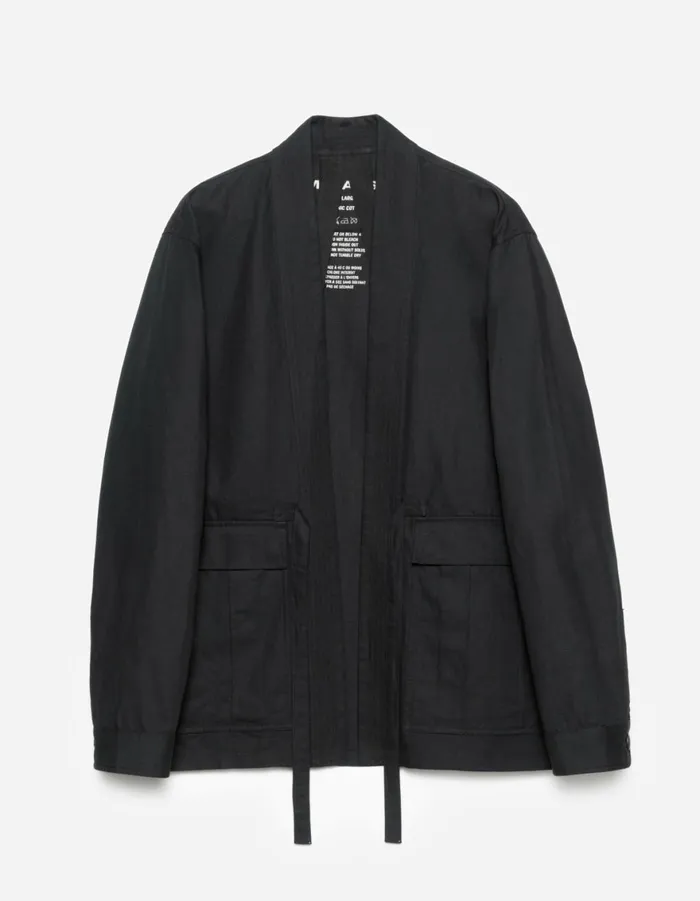 Maharishi Kimonos 6028 Hemp Cargo Hanten Jacket Black 8211 Men