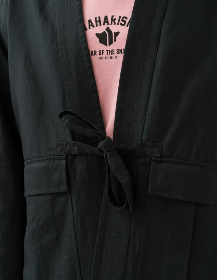 Maharishi Kimonos 6028 Hemp Cargo Hanten Jacket Black 8211 Men