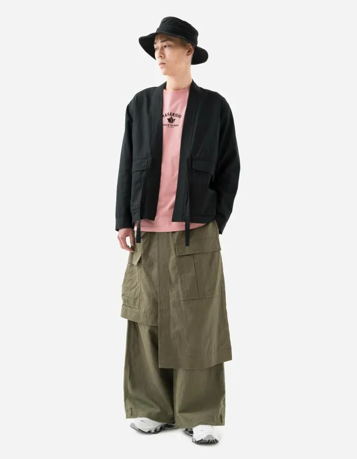 Maharishi Kimonos 6028 Hemp Cargo Hanten Jacket Black 8211 Men