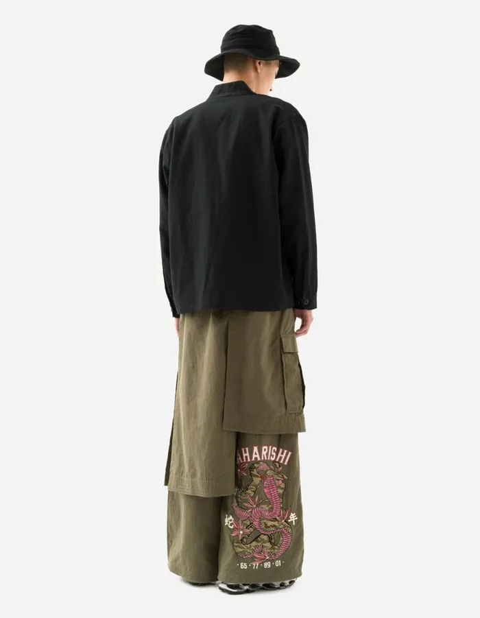 Maharishi Kimonos 6028 Hemp Cargo Hanten Jacket Black 8211 Men