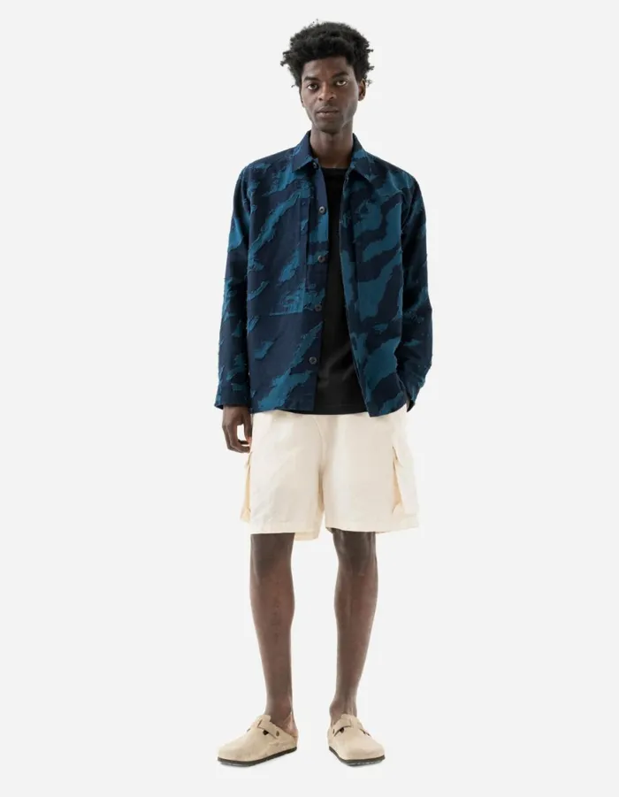 Maharishi Long Sleeve Shirts 6061 Bonsai Utility Shirt Indigo 8211 Men