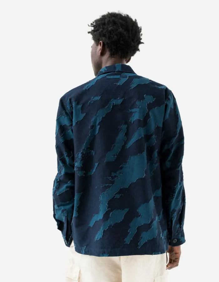 Maharishi Long Sleeve Shirts 6061 Bonsai Utility Shirt Indigo 8211 Men