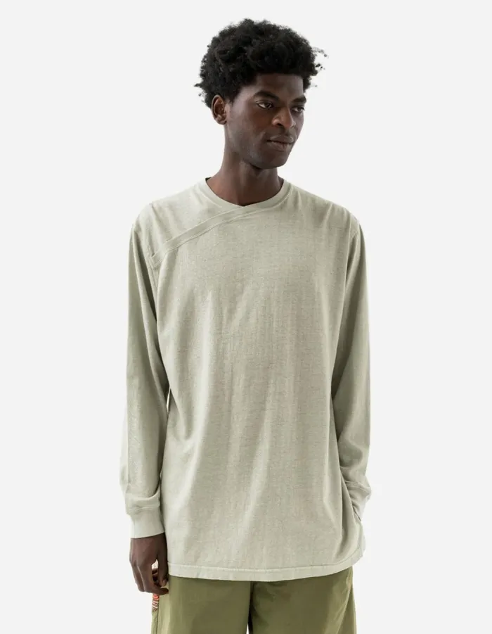 Maharishi Long Sleeve TShirts 6001 Monk Organic Hemp LS TShirt Sage 8211 Men