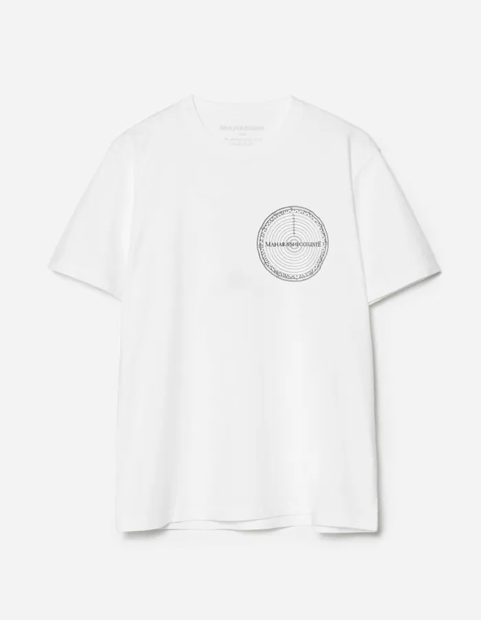 Maharishi Short Sleeve TShirts 1456 Celeste Zodiac TShirt White 8211 Men