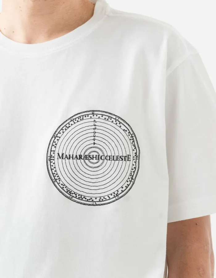 Maharishi Short Sleeve TShirts 1456 Celeste Zodiac TShirt White 8211 Men