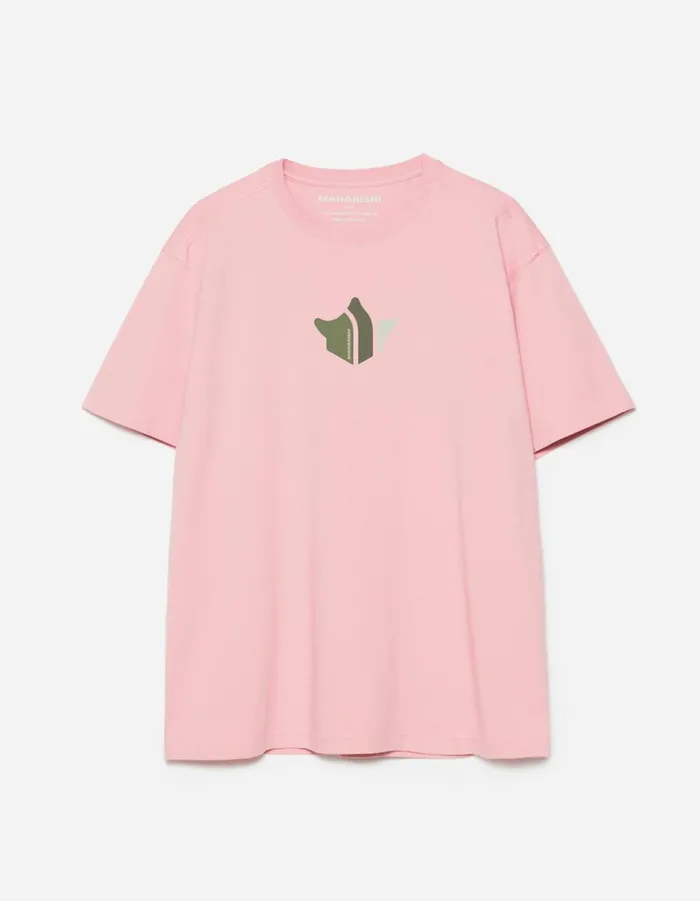 Maharishi Short Sleeve TShirts 1492 Maharishi Temple TShirt Pink 8211 Men