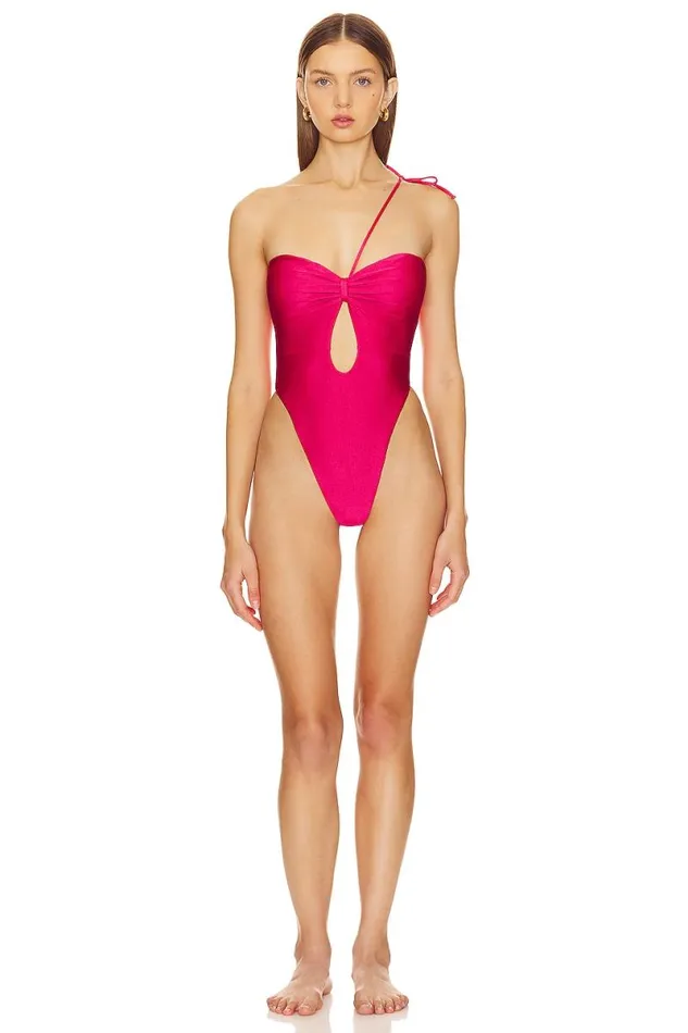 Major Moves One Piece Magenta Women Lovers and Friends Swimsuits and CoverUps