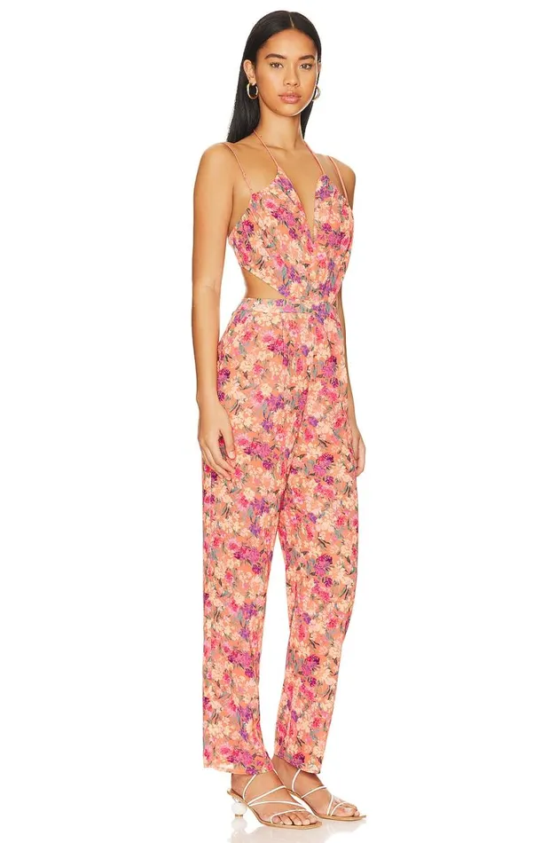 Makena Jumpsuit Impressionist Floral Women Lovers and Friends Jumpsuits