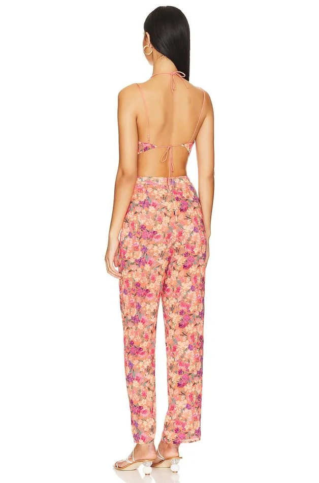 Makena Jumpsuit Impressionist Floral Women Lovers and Friends Jumpsuits