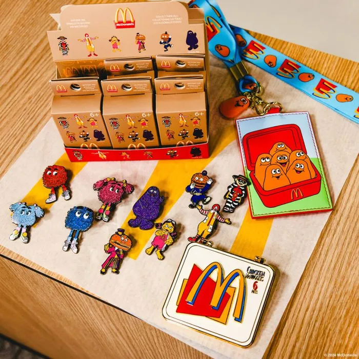 McDonald039s McNugget Buddies Lanyard With Card Holder Unisex Loungefly Small Accessories McDonald039s McNugget Buddies Lanyard With Card Holder Unisex Loungefly Small Accessories