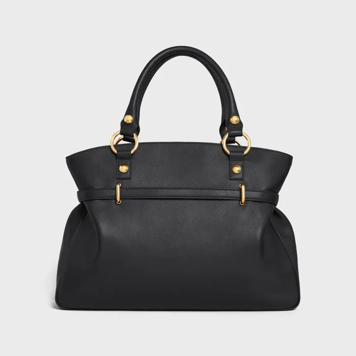Medium Anita Bag In Supple Calfskin Black Women CELINE MORE LINES Medium Anita Bag In Supple Calfskin Black Women CELINE MORE LINES