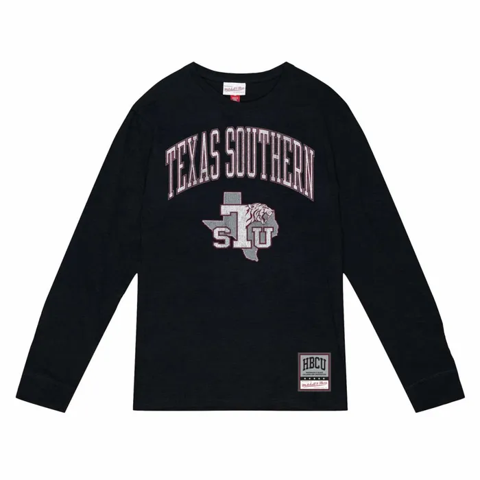 Men039s Collegiate Mitchell and Ness University Arch Logo LS Tee Texas Southern University Men039s Collegiate Mitchell and Ness University Arch Logo LS Tee Texas Southern University