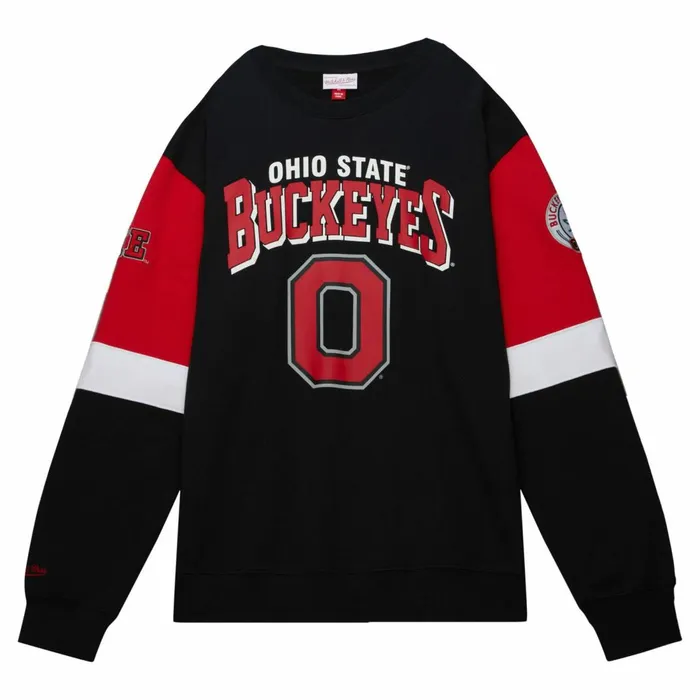 Men039s Hoodies and Sweatshirts Mitchell and Ness All Over Crew 30 Ohio State Men039s Hoodies and Sweatshirts Mitchell and Ness All Over Crew 30 Ohio State