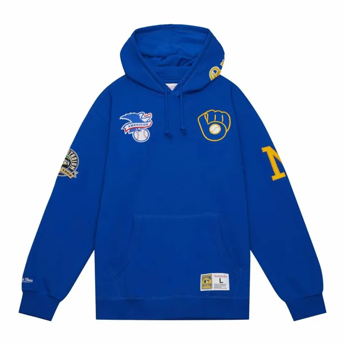 Men039s Hoodies and Sweatshirts Mitchell and Ness City Collection Fleece Hoody Milwaukee Brewers Men039s Hoodies and Sweatshirts Mitchell and Ness City Collection Fleece Hoody Milwaukee Brewers