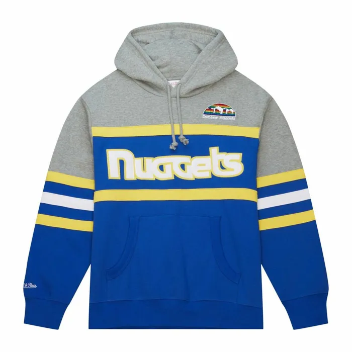 Men039s Hoodies and Sweatshirts Mitchell and Ness Head Coach Hoodie Denver Nuggets Men039s Hoodies and Sweatshirts Mitchell and Ness Head Coach Hoodie Denver Nuggets