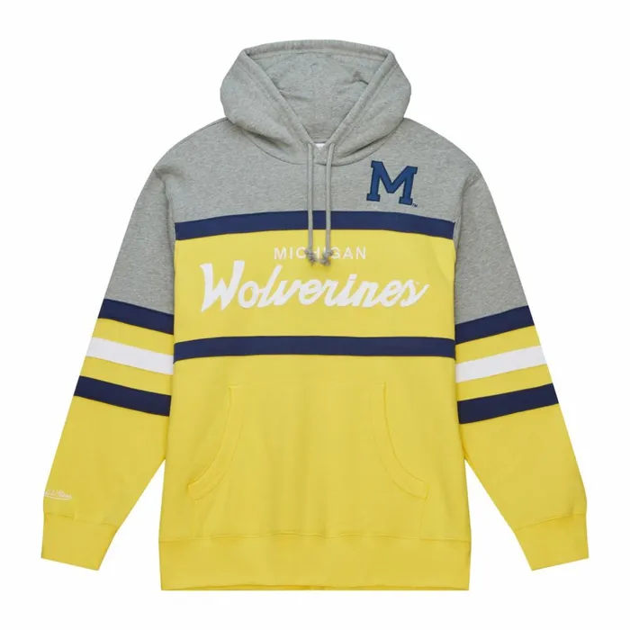 Men039s Hoodies and Sweatshirts Mitchell and Ness Head Coach Hoodie University Of Michigan Men039s Hoodies and Sweatshirts Mitchell and Ness Head Coach Hoodie University Of Michigan