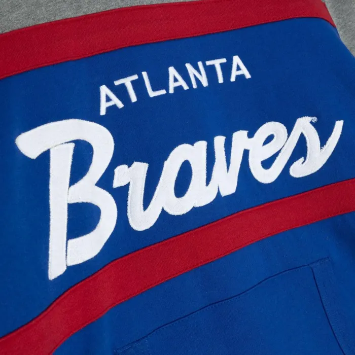 Men039s Hoodies and Sweatshirts Mitchell and Ness Headcoach Hoody Atlanta Braves Men039s Hoodies and Sweatshirts Mitchell and Ness Headcoach Hoody Atlanta Braves