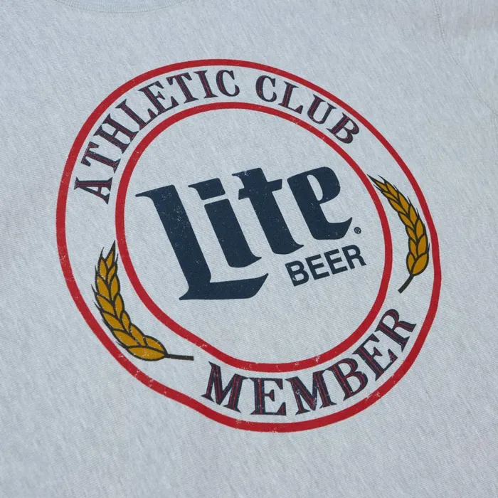 Men039s Hoodies and Sweatshirts Mitchell and Ness MandN X Miller Lite Crest Crewneck Men039s Hoodies and Sweatshirts Mitchell and Ness MandN X Miller Lite Crest Crewneck