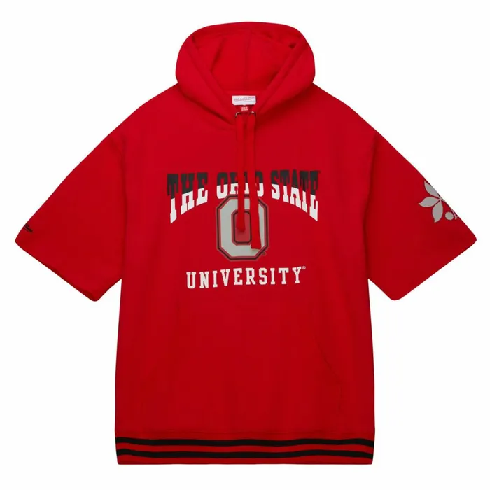 Men039s Hoodies and Sweatshirts Mitchell and Ness PreGame SS Fleece Hoodie Ohio State Men039s Hoodies and Sweatshirts Mitchell and Ness PreGame SS Fleece Hoodie Ohio State