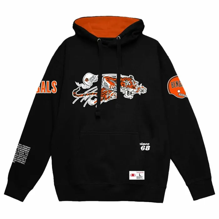 Men039s Hoodies and Sweatshirts Mitchell and Ness Team Origins Fleece Hoody Cincinnati Bengals Men039s Hoodies and Sweatshirts Mitchell and Ness Team Origins Fleece Hoody Cincinnati Bengals