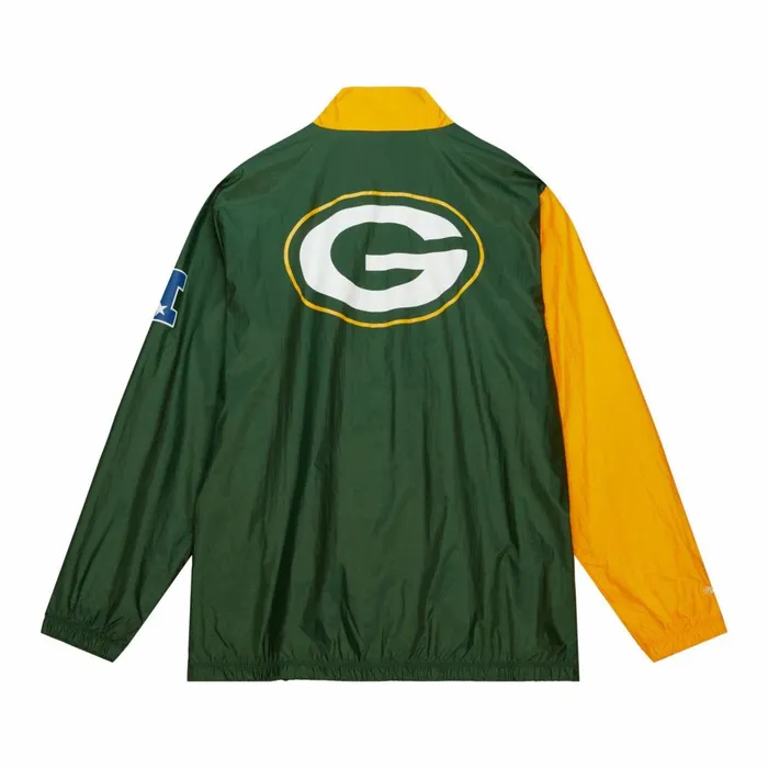 Men039s Jackets and Outerwear Mitchell and Ness Arched Retro Lined Windbreaker Green Bay Packers Men039s Jackets and Outerwear Mitchell and Ness Arched Retro Lined Windbreaker Green Bay Packers