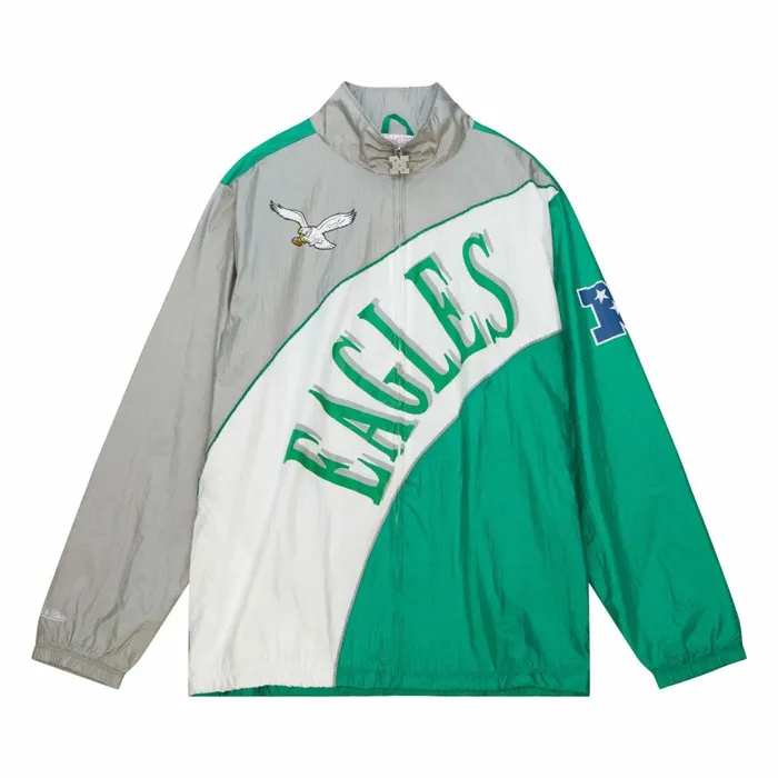 Men039s Jackets and Outerwear Mitchell and Ness Arched Retro Lined Windbreaker Philadelphia Eagles Men039s Jackets and Outerwear Mitchell and Ness Arched Retro Lined Windbreaker Philadelphia Eagles