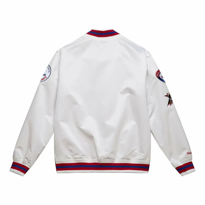 Men039s Jackets and Outerwear Mitchell and Ness City Collection Lightweight Satin Jacket Philadelphia 76ers Men039s Jackets and Outerwear Mitchell and Ness City Collection Lightweight Satin Jacket Philadelphia 76ers