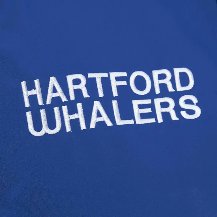 Men039s Jackets and Outerwear Mitchell and Ness Heavyweight Satin Jacket Hartford Whalers Men039s Jackets and Outerwear Mitchell and Ness Heavyweight Satin Jacket Hartford Whalers
