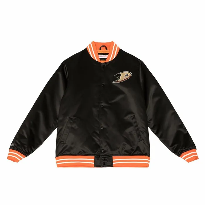 Men039s Jackets and Outerwear Mitchell and Ness Heavyweight Satin Jacket Update Anaheim Ducks Men039s Jackets and Outerwear Mitchell and Ness Heavyweight Satin Jacket Update Anaheim Ducks