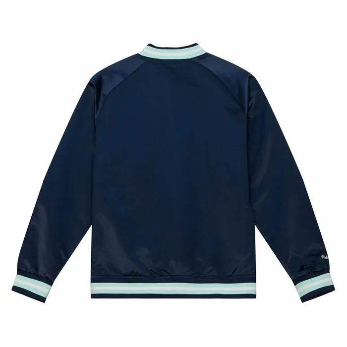 Men039s Jackets and Outerwear Mitchell and Ness Lightweight Satin Jacket Seattle Kraken Men039s Jackets and Outerwear Mitchell and Ness Lightweight Satin Jacket Seattle Kraken