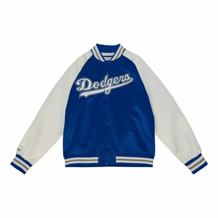 Men039s Jackets and Outerwear Mitchell and Ness Primetime Lightweight Satin Jacket Los Angeles Dodgers Men039s Jackets and Outerwear Mitchell and Ness Primetime Lightweight Satin Jacket Los Angeles Dodgers