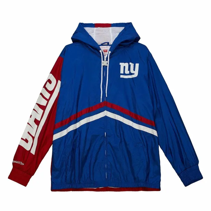 Men039s Jackets and Outerwear Mitchell and Ness Undeniable Full Zip Windbreaker New York Giants Men039s Jackets and Outerwear Mitchell and Ness Undeniable Full Zip Windbreaker New York Giants