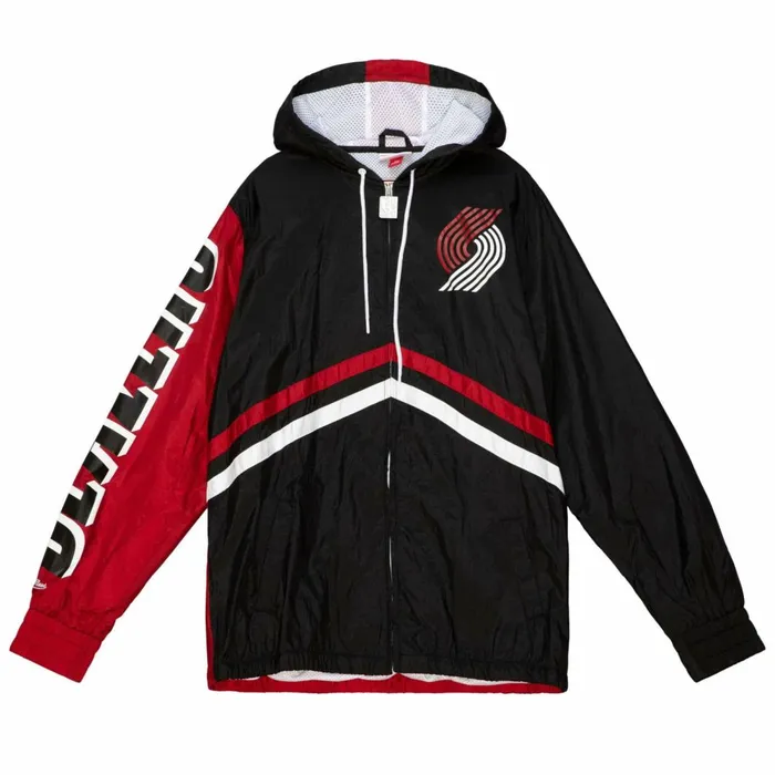 Men039s Jackets and Outerwear Mitchell and Ness Undeniable Full Zip Windbreaker Portland Trail Blazers Men039s Jackets and Outerwear Mitchell and Ness Undeniable Full Zip Windbreaker Portland Trail Blazers