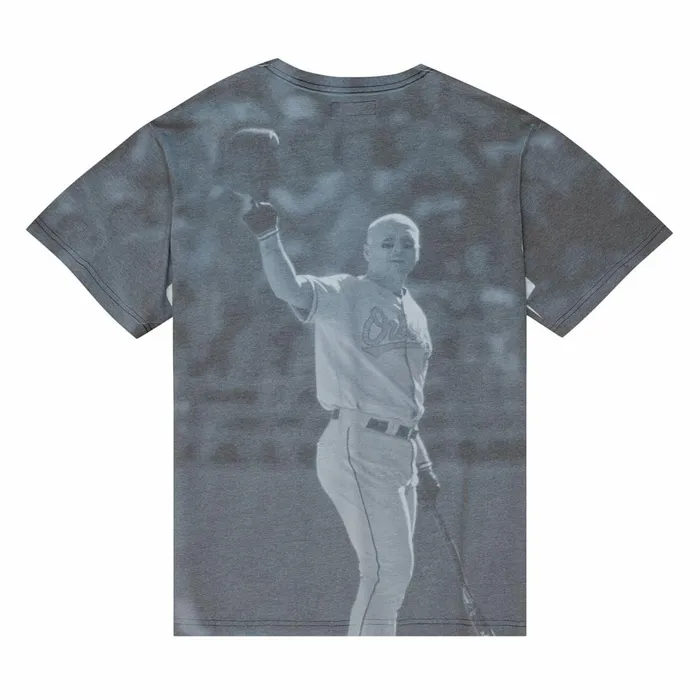 Men039s MLB Mitchell and Ness Highlight Sublimated Player Tee Baltimore Orioles Cal Ripken Jr Men039s MLB Mitchell and Ness Highlight Sublimated Player Tee Baltimore Orioles Cal Ripken Jr