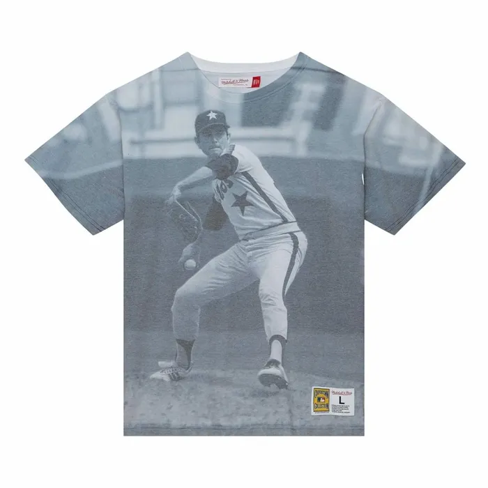 Men039s MLB Mitchell and Ness Highlight Sublimated Player Tee Houston Astros Nolan Ryan Men039s MLB Mitchell and Ness Highlight Sublimated Player Tee Houston Astros Nolan Ryan