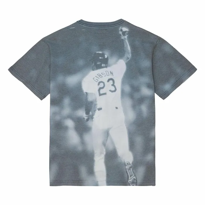Men039s MLB Mitchell and Ness Highlight Sublimated Player Tee Los Angeles Dodgers Kirk Gibson Men039s MLB Mitchell and Ness Highlight Sublimated Player Tee Los Angeles Dodgers Kirk Gibson