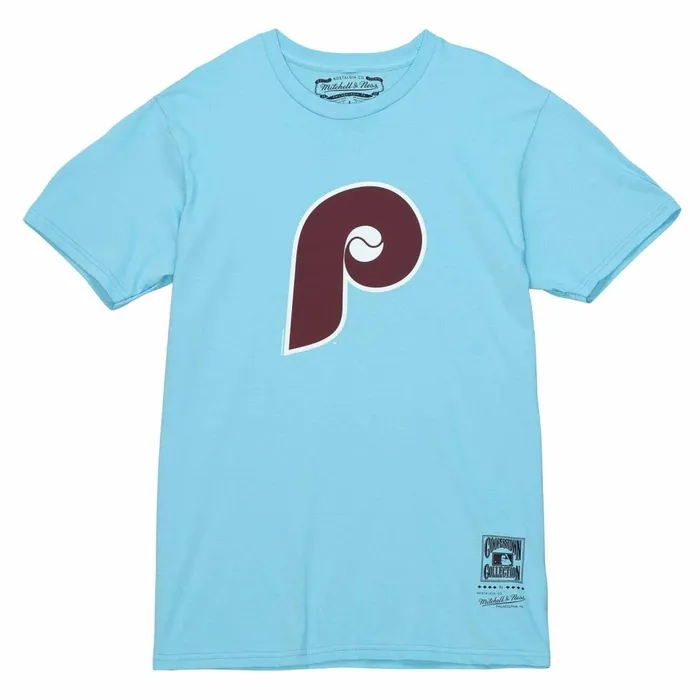 Men039s MLB Mitchell and Ness MLB Traditional Tee Phillies