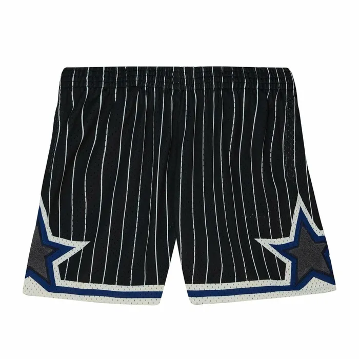 Men039s NBA Swingman Mitchell and Ness Off Court Chenille Swingman Orlando Magic 199495 Shorts