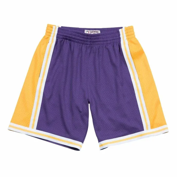 Men039s NBA Swingman Mitchell and Ness Swingman Shorts Los Angeles Lakers Road 198485 Men039s NBA Swingman Mitchell and Ness Swingman Shorts Los Angeles Lakers Road 198485