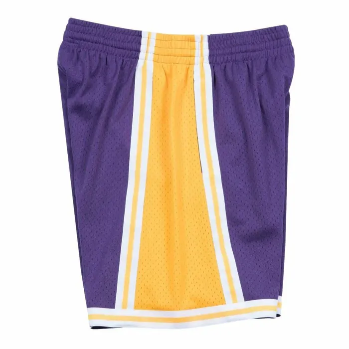 Men039s NBA Swingman Mitchell and Ness Swingman Shorts Los Angeles Lakers Road 198485 Men039s NBA Swingman Mitchell and Ness Swingman Shorts Los Angeles Lakers Road 198485