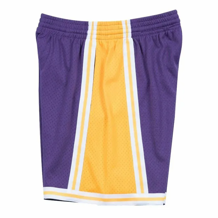 Men039s NBA Swingman Mitchell and Ness Swingman Shorts Los Angeles Lakers Road 198485 Men039s NBA Swingman Mitchell and Ness Swingman Shorts Los Angeles Lakers Road 198485