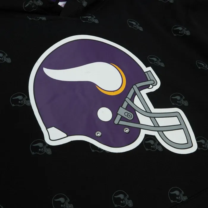 Men039s NFL Mitchell and Ness AOP Fleece Hoodie Minnesota Vikings Men039s NFL Mitchell and Ness AOP Fleece Hoodie Minnesota Vikings