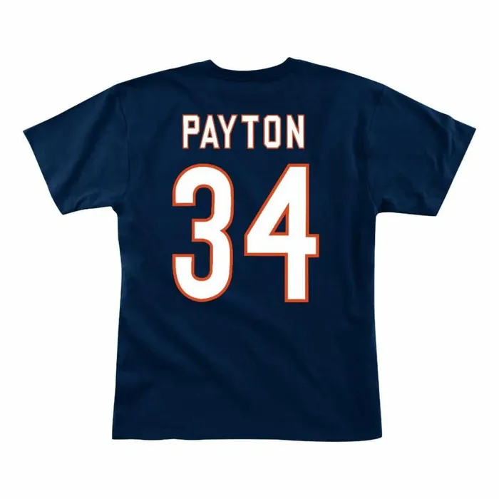 Men039s NFL Mitchell and Ness Name and Number Tee Chicago Bears Walter Payton Men039s NFL Mitchell and Ness Name and Number Tee Chicago Bears Walter Payton
