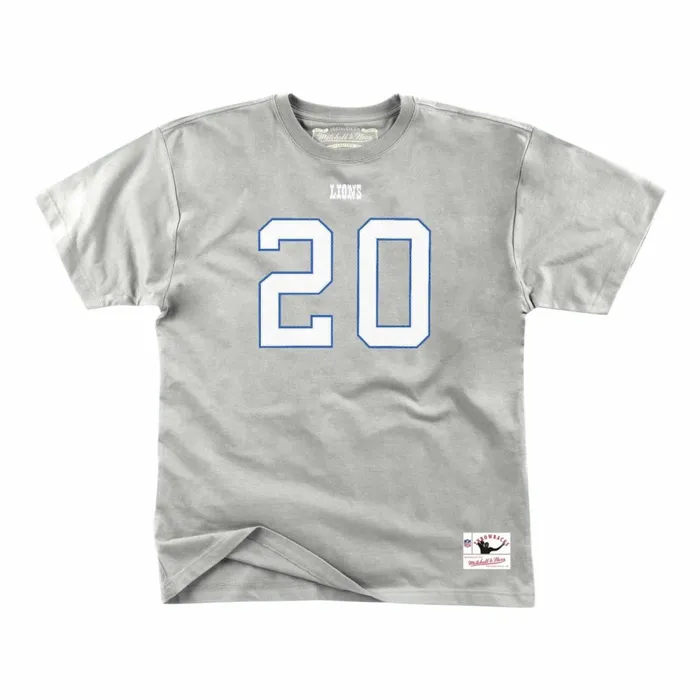 Men039s NFL Mitchell and Ness Name and Number Tee Detroit Lions Barry Sanders Men039s NFL Mitchell and Ness Name and Number Tee Detroit Lions Barry Sanders