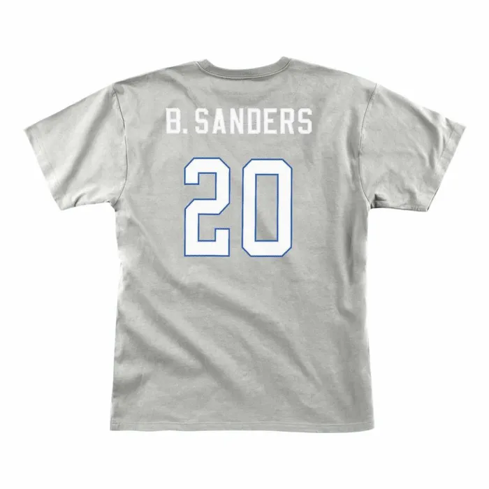 Men039s NFL Mitchell and Ness Name and Number Tee Detroit Lions Barry Sanders Men039s NFL Mitchell and Ness Name and Number Tee Detroit Lions Barry Sanders