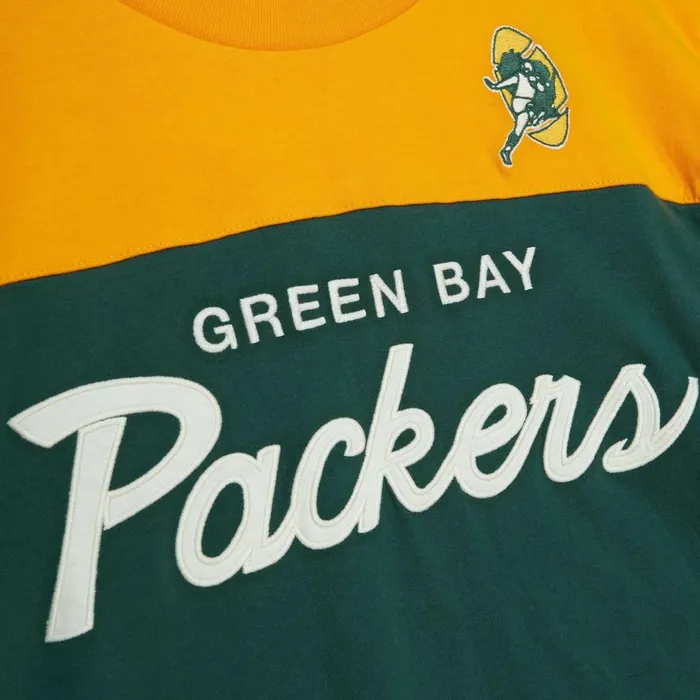 Men039s NFL Mitchell and Ness Special Script Long Sleeve Green Bay Packers Men039s NFL Mitchell and Ness Special Script Long Sleeve Green Bay Packers