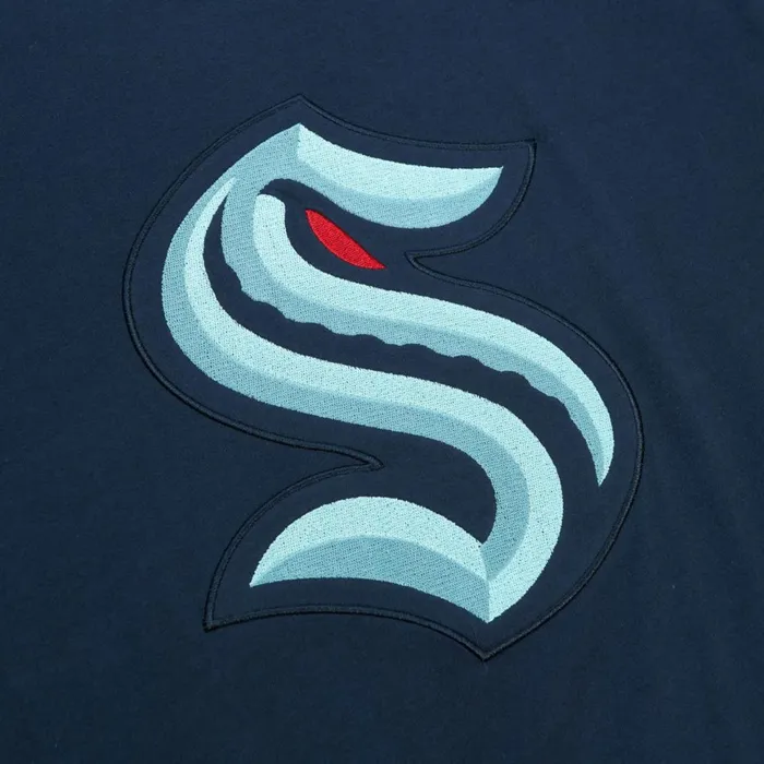 Men039s NHL Mitchell and Ness Color Blocked SS Tee Seattle Kraken Men039s NHL Mitchell and Ness Color Blocked SS Tee Seattle Kraken
