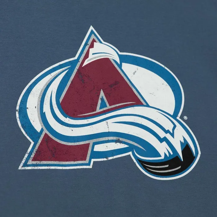 Men039s NHL Mitchell and Ness Distressed Logo Tee Colorado Avalanche Men039s NHL Mitchell and Ness Distressed Logo Tee Colorado Avalanche